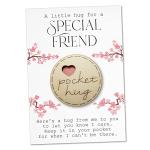 Maise & Rose A Little Pocket Hug For Friends Token | Hug Gift | Thinking Of You | Miss You | From Friend | Cheer Up Gift | Letterbox Gift | Get Well Soon | Positive Pick Me Up | Thinking Of You | TKF