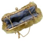 Faux fur clutch handbag, luxury brown faux fur clutch bag, handmade clutch/handbag, occasional clutch,HANDMADE IN THE UK/FREE DELIVERY