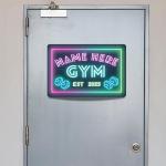 Personalised Gym Sign - Metal Plaque Retro Signs for Home, Man Cave Decor, Shed, Pub, House, Garage - Motivational Wall Art