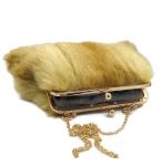 Faux fur clutch handbag, luxury brown faux fur clutch bag, handmade clutch/handbag, occasional clutch,HANDMADE IN THE UK/FREE DELIVERY