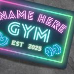 Personalised Gym Sign - Metal Plaque Retro Signs for Home, Man Cave Decor, Shed, Pub, House, Garage - Motivational Wall Art