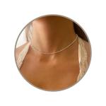 Annika Bella Sterling Silver Chain Choker Necklace, Length 13-16 Inches, 925 Stacking Chokers for Women and Teens, Waterproof, Minimalist Jewellery (Ball Satellite Chain)