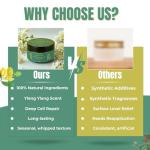 Beef Tallow Whipped Cream Moisturiser – Ylang Ylang Fragrant Oil, Jojoba Oil, Vitamin E, A, D, K | Face, Body, Cracked Heels | 100% Organic Grass Fed Tallow | Made in UK by (CJ TALLOW) Net Wt 60ml