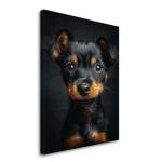 English Toy Terrier (Black & Tan) Painted Illustration Art Print – Canine Elegance, Dog Lover Gift, Pet Portrait, Detailed Realism, Home Decor, Collectible