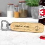 Beecreative Personalised New Home Gifts For Couple, House Warming Gifts New Home, Personalised New Home Gifts, First Home Gifts, New Home Present, Wooden Bottle Opener