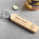 Beecreative Personalised New Home Gifts For Couple, House Warming Gifts New Home, Personalised New Home Gifts, First Home Gifts, New Home Present, Wooden Bottle Opener
