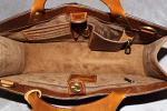 KALATING Handmade Womens Leather Handbag Tote Shoulder Bag Ladies Handbag Medium Brown