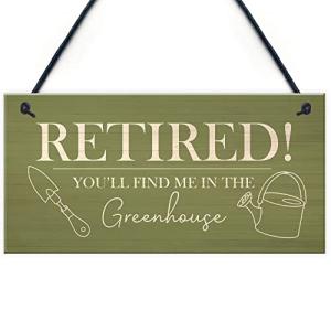 Red Ocean Garden Plaque Novelty Retirement Gift Hanging Door Greenhouse Sign Shed Sign Gift For Him Her Friendship Gift