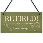 Red Ocean Garden Plaque Novelty Retirement Gift Hanging Door Greenhouse Sign Shed Sign Gift For Him Her Friendship Gift