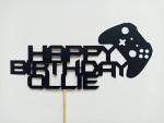 Personalised X-Game Card Cake Topper, Birthday, Celebration, Video Game, Gaming, Handmade