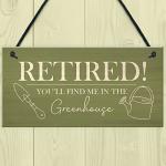 Red Ocean Garden Plaque Novelty Retirement Gift Hanging Door Greenhouse Sign Shed Sign Gift For Him Her Friendship Gift