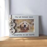 Handcrafted Dog Pet Loss Remembrance Photo Frame, 6x4 inches, White Frame, Gift for Grieving Pet Lovers