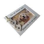 Handcrafted Dog Pet Loss Remembrance Photo Frame, 6x4 inches, White Frame, Gift for Grieving Pet Lovers