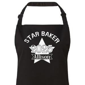 Personalised Star Baker, Kitchen Apron, Unisex Apron, Cooking Apron, 15 Colours Avalable (Turquoise)