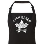 Personalised Star Baker, Kitchen Apron, Unisex Apron, Cooking Apron, 15 Colours Avalable (Turquoise)