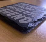 50th Birthday Gifts Men Funny Slate Coaster - 50th Birthday Gifts for Women Friend - 50th Birthday Ideas for Men - Novelty and Funny 50th Birthday Gifts