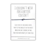 Cousin Gifts, Cousin Wish Bracelet, Cousin Birthday Gifts, Cousin Bracelet, Gifts for Cousin, Letterbox Gift, Best Cousin Gifts, Special Cousin Gifts Make a Wish Bracelet