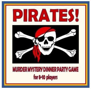 Host a Pirates Murder Mystery Dinner Party Game ~ for 8-10 players | Supplied on a USB memory stick | Prints everything to host a murder mystery game event