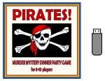Host a Pirates Murder Mystery Dinner Party Game ~ for 8-10 players | Supplied on a USB memory stick | Prints everything to host a murder mystery game event