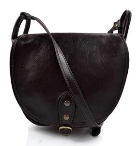 Ladies handbag leather bag clutch hobo bag shoulder bag dark brown crossbody bag made in Italy genuine leather