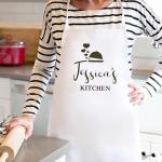 Pink Positive Mother's Day Gift Personalised Apron | Name Kitchen Apron Cooking Baking Gift for Woman
