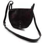 Ladies handbag leather bag clutch hobo bag shoulder bag dark brown crossbody bag made in Italy genuine leather