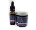 The Ilex Wood - 100% Natural Handcrafted Face Care, Vegan, Moisturising, Anti Ageing, Wrinkle and Line Reducing Ingredients (Rose and Frankincense Gift Set - Face Cream and Serum)