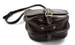 Ladies handbag leather bag clutch hobo bag shoulder bag dark brown crossbody bag made in Italy genuine leather