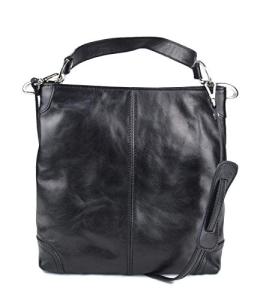 Leather Women's Handbag - Elegant Shoulder Bag with Premium Italian Leather and Durable Construction - made in Italy - black