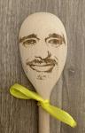 Personalised Face Engraved Wooden Spoon -Facial Features - Funny Custom Photo Gift for Friends & Family - Unique Birthday, Housewarming or Best Friend Present - Handmade Kitchen Keepsake