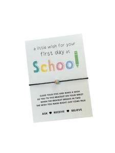 First day at school gift | First day at school wish bracelet | Good luck present for starting school