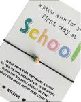 First day at school gift | First day at school wish bracelet | Good luck present for starting school