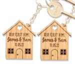 2x Personalised Our First Home Keyring, New Home 2025 Key Chain Gifts For Couples, First Home Gift, First Time Buyer, Housewarming Gift, New Homeowner, House Warming Present,Buying A House Together