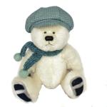 Yuki - Polar Bear Cub Teddy Bear Off White Alpaca Artist Collectable OOAK 22cm