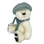 Yuki - Polar Bear Cub Teddy Bear Off White Alpaca Artist Collectable OOAK 22cm