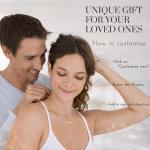 ZNA Jewels Personalised Name Necklace for Women - Customised Sterling Silver Dainty Heart Pendant, Elegant Jewellery Ideal for Birthday, Gifts for Women, Girls & Teens (925 Sterling Silver)