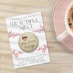 Maise & Rose Pocket Hug Niece Token | Gift For Niece | Thinking Of You | Miss You | Pocket Hug From Auntie | Cheer Up Gift | Letterbox Gift | Niece Birthday | TKN