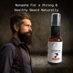 Nonashe Handmade Skincare Kit For Men, Beard Oil + Face Serum - Natural Ingredients, For Healthy, Moisturise, Anti Ageing, Softens Beard,Skin, Perfect Gifts (Kit Unscented (Beard Oil & Face Serum)