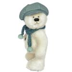 Yuki - Polar Bear Cub Teddy Bear Off White Alpaca Artist Collectable OOAK 22cm