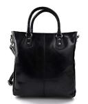 Ladies buffalo leather black handbag womens shoulder bag leather satchel leather shopper handbag leather crossbody