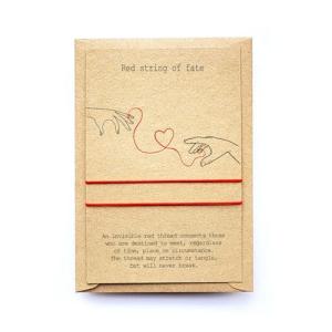 2 Pcs Red String of Fate Bracelet, Couples Bracelet, Anniversary Gift, His & Her Bracelet, Red String of Fate