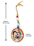 Rainbow Bridge Pet Memorial Suncatcher – Hand-Painted “Paw Print on My Heart” Keepsake – Pet Loss Sympathy Gift for Dog or Cat Lovers – Handmade in the UK by Heather