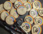Rainbow Bridge Pet Memorial Suncatcher – Hand-Painted “Paw Print on My Heart” Keepsake – Pet Loss Sympathy Gift for Dog or Cat Lovers – Handmade in the UK by Heather
