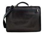 Leather shoulder bag briefcase carry on messenger bag leather women handbag men office bag business document folder bag black