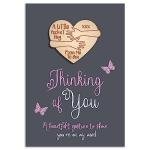 Sympathy Card Gift with Pocket Hug Keepsake – Thinking of You Bereavement Card – Condolence Gift for Loss of Mum, Dad, Husband, Wife – Small Grief Token - Pick Me Up