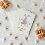 Easter egg hunt clue cards | bunny rabbit Easter treasure hunt | 22 egg hunt for Easter clues | Easter games | Easter ideas cards gift idea (Easter egg hunt cards)