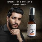 Nonashe Handmade Beard Oil - Argan & Jojoba Oils-Natural Ingredients Blend for Healthy Growth Hydrate, Moisturise, Softens & Strengthens (Discovery Box (Kit of 7 Bottles), 10ml x 7)