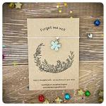 Forget Me Not Flower Wish Bracelet, Bereavement Bracelet, Sympathy Bracelet, Remembrance Bracelet