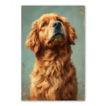 Retriever (Curly Coated) Painted Illustration - Charming Art Print for Dog Lovers, Pet Portraits, Animal Artwork, Canine Collectibles, Home Decor