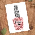 Violet Grace Personalised Nail Polish Word Art Print - Nail Technician Beauty Salon Wall Art Picture - A5, A4, A3 Poster, Prints & Framed